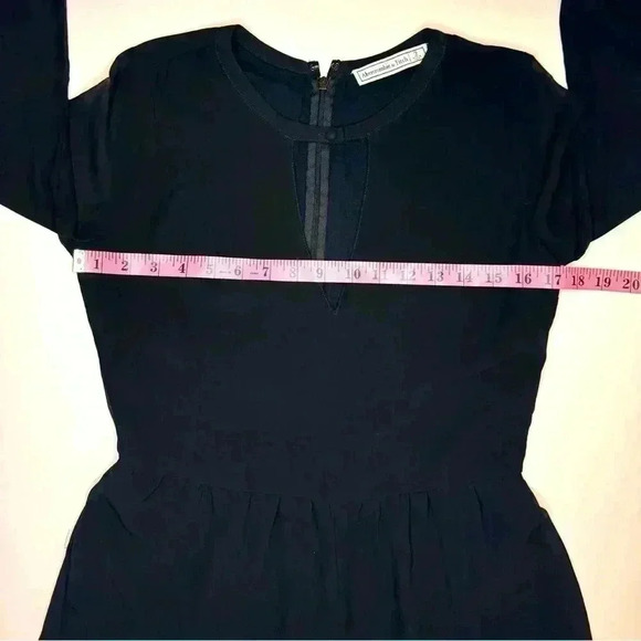 Abercrombie & Fitch Womens Black Chiffon Long Sleeve Romper Size- 2 - Picture 6 of 8